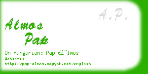 almos pap business card